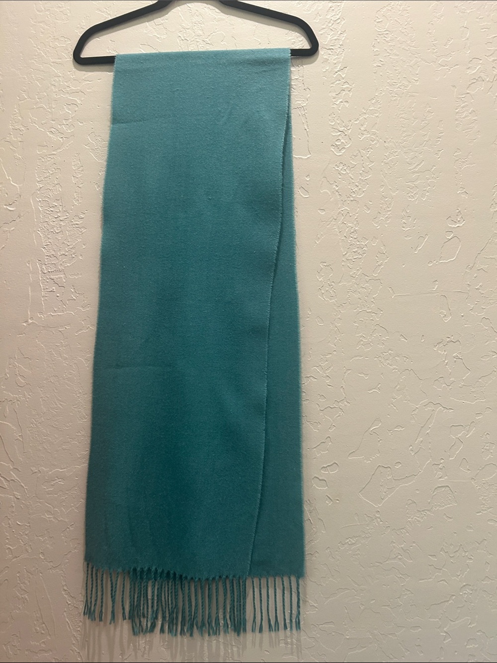 Soft Teal Fringe Women's Scarf - Stylish Everyday Accessory